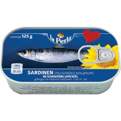 Sardine la Perla à l'Huile de Tournesol 125 g
