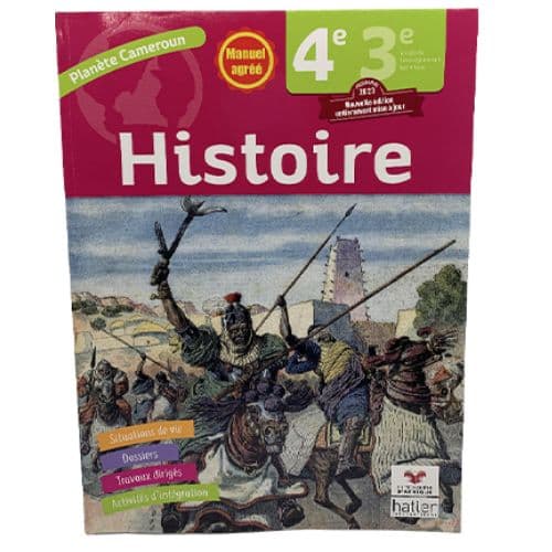 Livre Scolaire D'Histoire Planète Cameroun 4è/3è